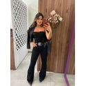 Calça Flare Joana Preta
