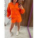 Moletom Gola Alta Laranja Colcci 