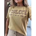 Camiseta Born To Be An Icon Colcci Bege