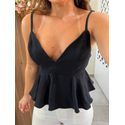 Blusa Preta Peplum