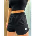 Short Curto Moletinho Comfort Preto Colcci Sport
