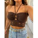 Top Tricot Marrom Mia 