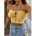 Top Tricot Amarelo Candy Mia