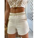 Short Em Linho Bege Colcci 