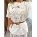 Camiseta Off White Estampada Colcci 