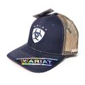 Boné Ariat - Marinho Marrom Logo Azul e Branco