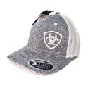 Boné Ariat - Mescla Cinza Branco Logo Branca