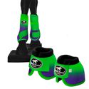 Kit Simples Boots Horse Boleteira Dianteira e Cloche Degradê - VERDE/AZUL ROYAL