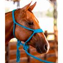 CABRESTO BOOTS HORSE - COM CABO TRANCADO DE PARACORD - AZUL TURQUESA