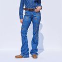 Calça Jeans Selff Western Feminina Flare Luck - CFL04