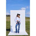 Calça Selff Western Feminina - Boot Cut Flowers
