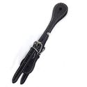 CORREIA DE ESPORA TOP EQUINE COURO SIMPLES - ADULTO - PRETA