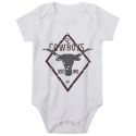 Body Cowboys Infantil Branco BDCOW - LONGHORN