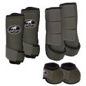 Kit Completo Boots Horse - Boleteira Dianteira/Traseira e cloche - Verde Militar