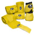 Kit Jogo de 04 Ligas com 01 Par de Cloche - Amarelo - Boots Horse