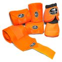 Kit Jogo de 04 Ligas com 01 Par de Cloche - Laranja - Boots Horse 