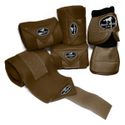 Kit Jogo de 04 Ligas com 01 Par de Cloche - Marrom - Boots Horse 