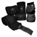 Kit Jogo de 04 Ligas com 01 Par de Cloche - Preto - Boots Horse 