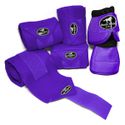 Kit Jogo de 04 Ligas com 01 Par de Cloche - Roxo - Boots Horse 