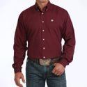 Camisa Masculina Classic Fit Western Manga Longa Vinho #MTW1104239 - Cinch