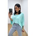 Blusa Valentina Bassi Verde Agua