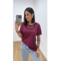 Tshirt Suede Vinho