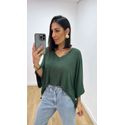 Blusa Valentina Verde Militar