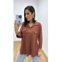 Camisa Emma Chocolate