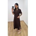 Vestido Maria Marrom