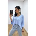 Blusa Valentina Bassi Azul
