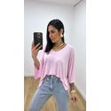 Blusa Valentina Bassi Rosa Bebê