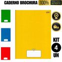 Caderno Brochura 4 Unidades 96 Folhas A4
