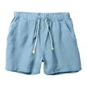 Bermuda Linho Premiun Masculina Azul Bebe Plus Size