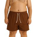 Bermuda Linho Premiun Masculina Marrom Plus Size