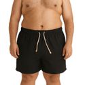 Bermuda Linho Premiun Masculina Preta Plus Size