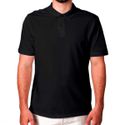 Camiseta Gola Polo Masculina Preta 
