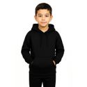 Blusa De Moletom Canguru e Capuz Preto Infantil