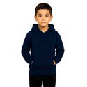 Blusa De Moletom Canguru e Capuz Azul Marinho Infantil