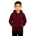 Blusa De Moletom Canguru e Capuz Vinho Infantil