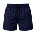 Short Moda Praia Tactel Leve Azul Marinho Liso