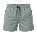 Short Moda Praia Tactel Leve Cinza Liso