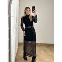 Vestido Tule Preto
