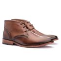 Bota Masculina Ankle Boot Sola De Couro com Antiderrapante Floater Tam