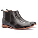 Bota Masculina Chelsea Sola De Couro com Antiderrapante Floater Preto