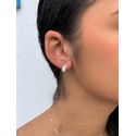 Brinco gota cravejada P 