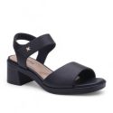 Sandalia Salto Bloco Preto Ref. 09921.09971