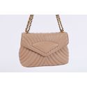 Bolsa de Couro Artesana Matelasse Doce de Leite Ref. 09943.09954