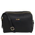 Bolsa Feminina Classe Couro Croosbody Jade Preta Ref. 09932.09913