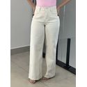 CALÇA WIDE-LEG CRU