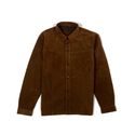 JAQUETA COURO COFFEE ESTILO CAMISA RHOUKER